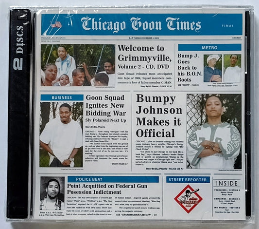 Various Artists - “Welcome To Grimmyville, Part 2” - COMPACT DISC NM/M (Sealed; small cracks or scratches on back of case)