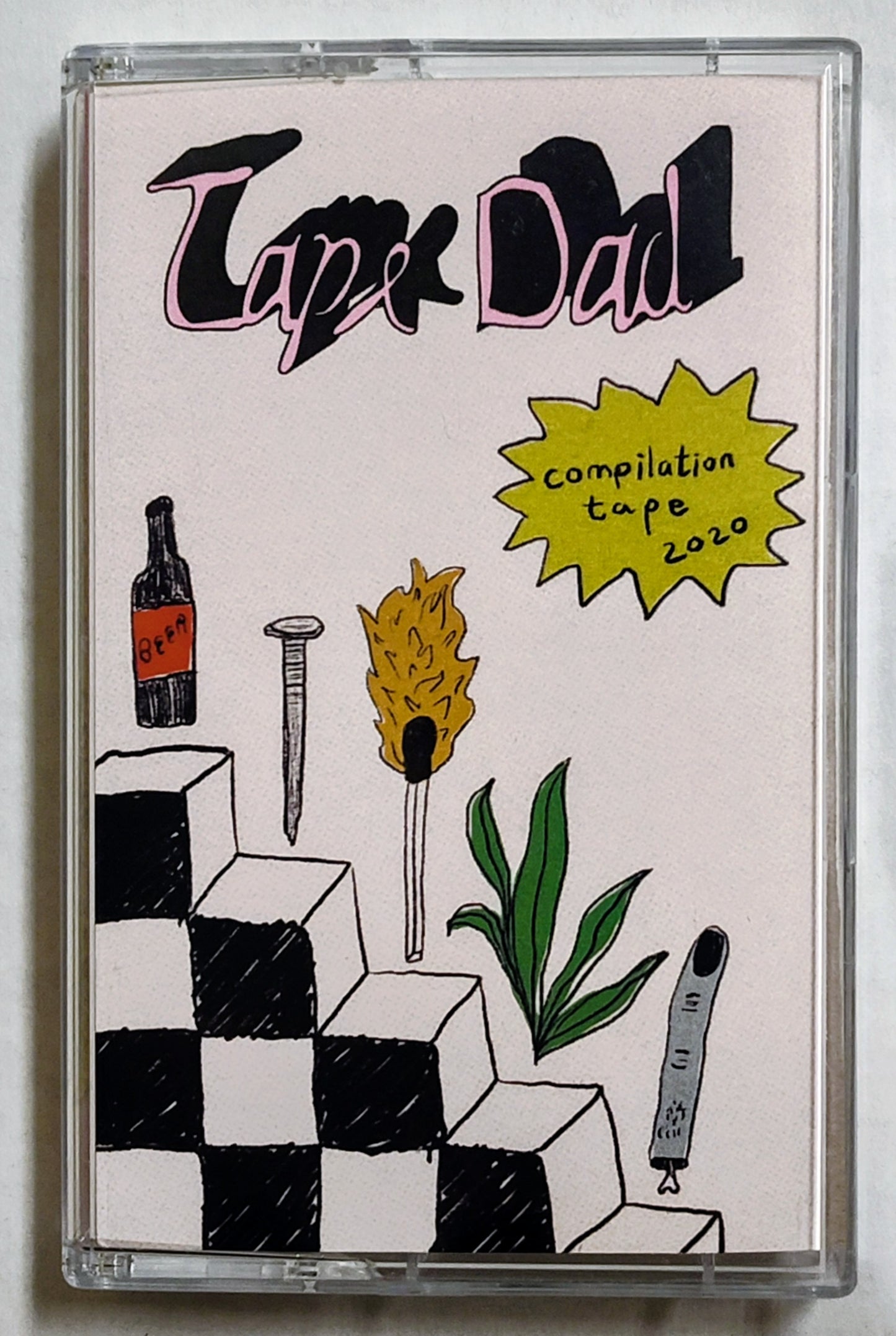 Various Artists - “Tape Dad Compilation Tape 2020” - INDIE CASSETTE TAPE M/M (With Download Code And Sticker) [Tape Dad; Personal Collection]
