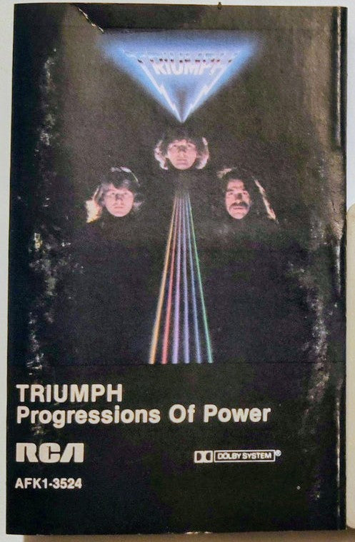 Triumph - "Progressions Of Power " - CASSETTE TAPE VG/VG