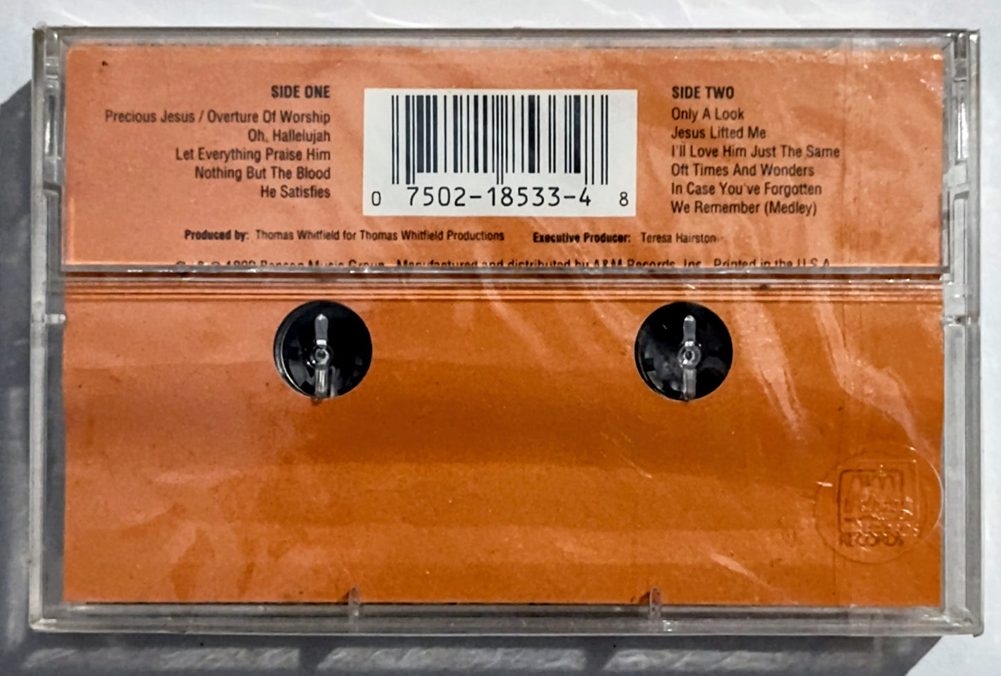 Thomas Whitfield Featuring The Whitfield Company - “Alive And Satisfied” - CASSETTE TAPE NM/M (Sealed)
