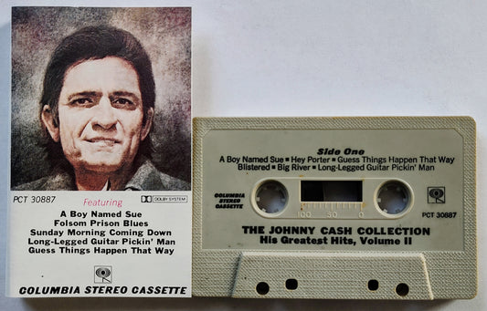 Johnny Cash - “His Greatest Hits, Volume II” - CASSETTE TAPE VG+/VG+