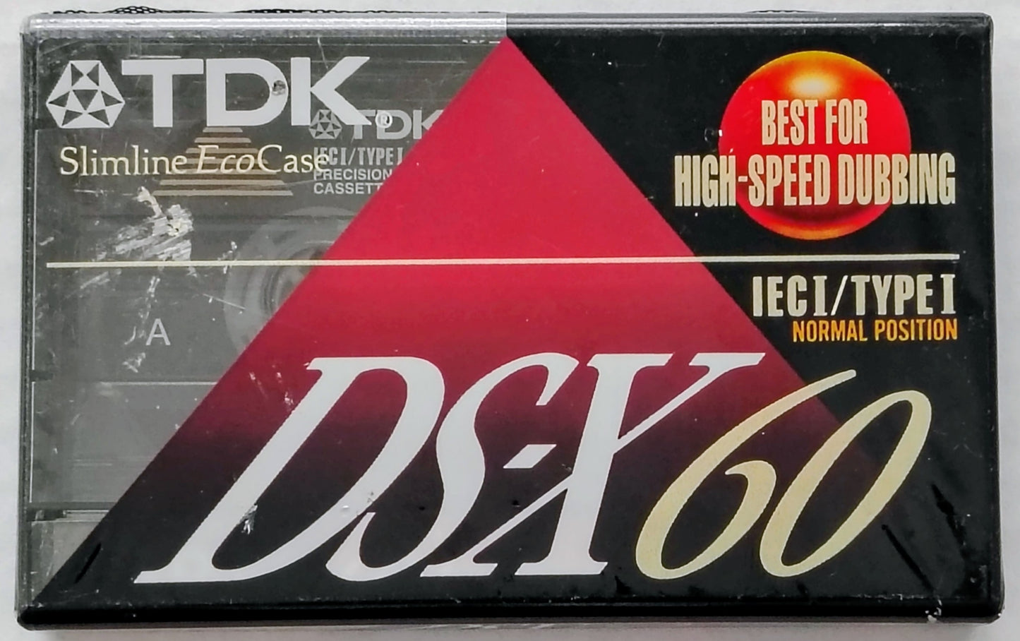 Blank - TDK DS-X 60 Normal Bias Type I (60-Minute; black label; slimline case; Sealed)