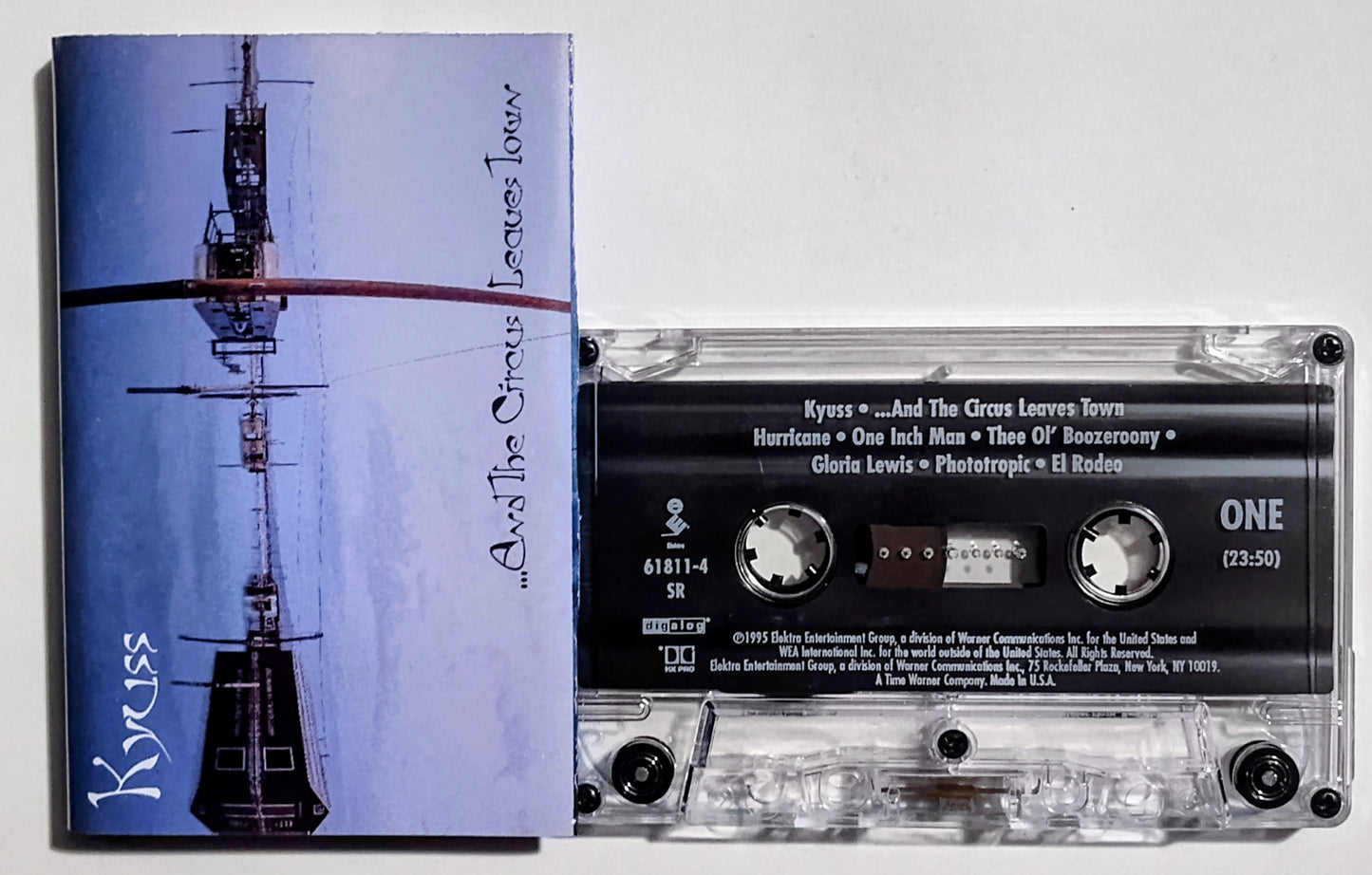 Kyuss - "...And The Circus Leaves Town" - CASSETTE TAPE (DIGalog) VG+/VG+ (Close to NM overall)