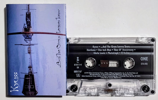 Kyuss - "...And The Circus Leaves Town" - CASSETTE TAPE (DIGalog) VG+/VG+ (Close to NM overall)