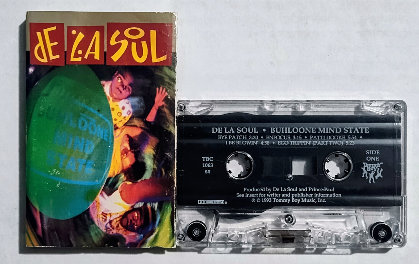 De La Soul - "Buhloone Mind State" - CASSETTE TAPE G/VG (Damage to j card)