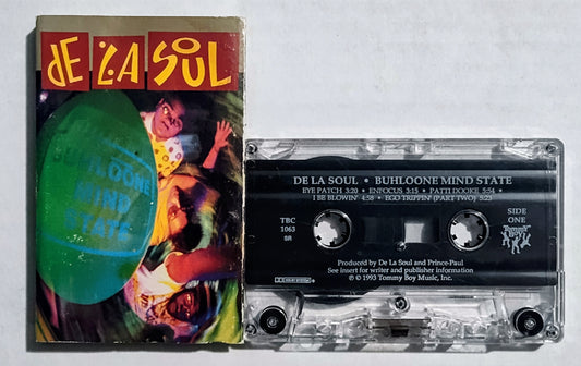 De La Soul - "Buhloone Mind State" - CASSETTE TAPE G/VG (Damage to j card)