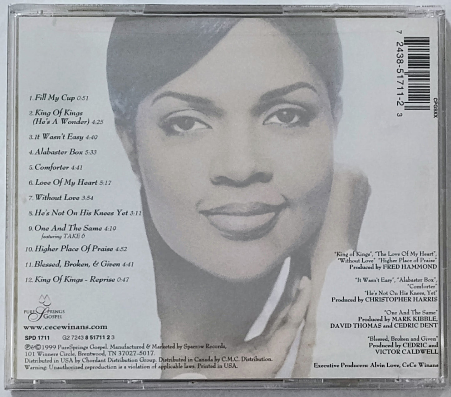 CeCe Williams - “Alabaster Box” - COMPACT DISC NM/M (Sealed; torn cellophane)