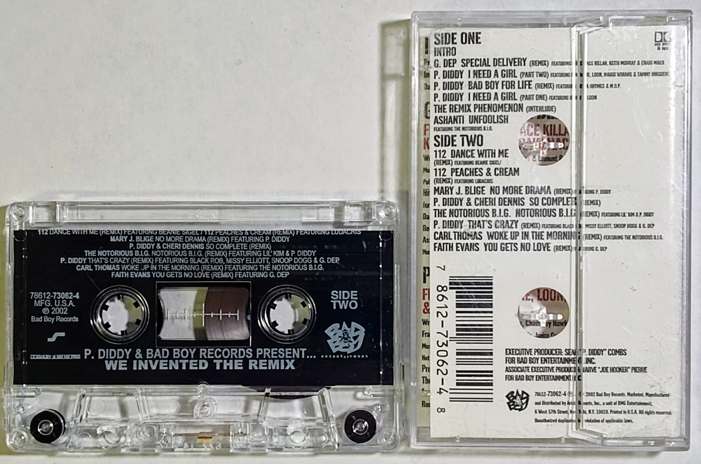 P. Diddy And Bad Boy Records Present… - “We Invented The Remix” - CASSETTE TAPE VG/VG+