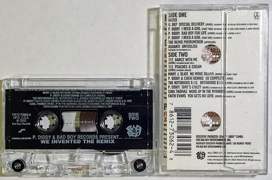 P. Diddy And Bad Boy Records Present… - “We Invented The Remix” - CASSETTE TAPE VG/VG+