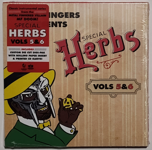 MF DOOM - "Metal Fingers Presents: Special Herbs Vols 5 & 6" - INDIE COMPACT DISC M/M (Sealed)
