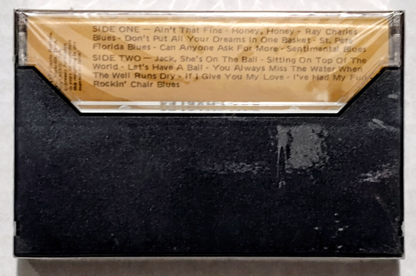 Ray Charles - “14 Original Greatest Hits” - CASSETTE TAPE VG+/M (Sealed with small drill hole through spine)