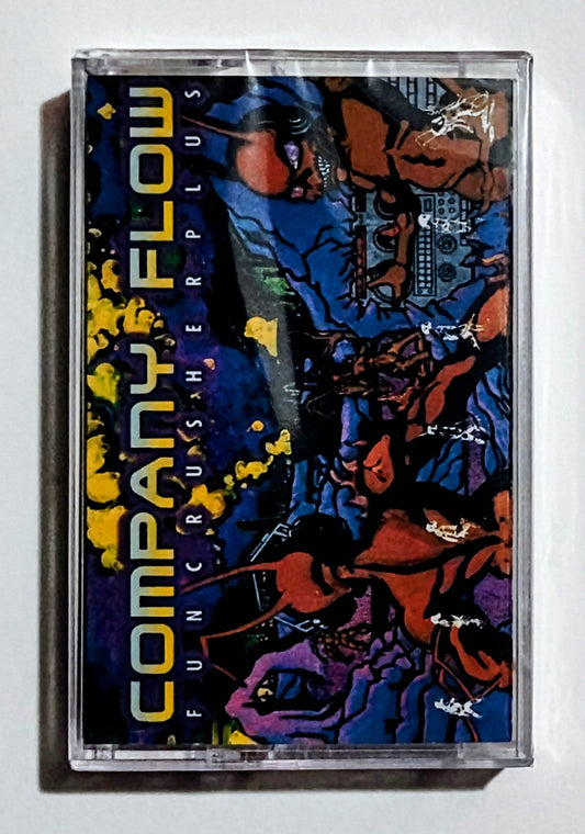 Company Flow - "Funcrusher Plus" - INDIE CASSETTE TAPE (Italy "Fan Club" Tape) M/M (Sealed; 1 Copy Available)