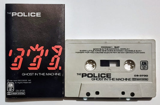 Police, The - "Ghost In The Machine" - CASSETTE TAPE (DOLBY) VG/VG