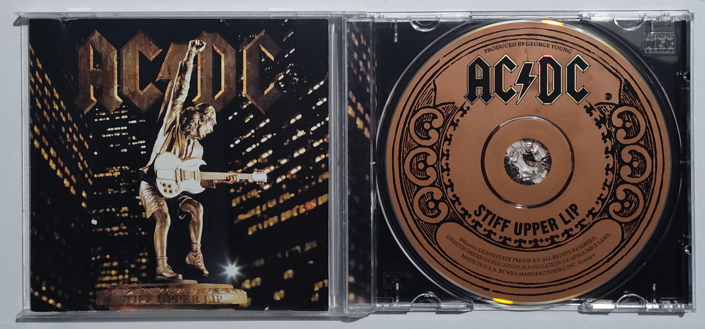 AC/DC - "Stiff Upper Lip" - COMPACT DISC VG/G+