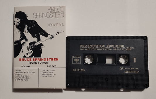 Bruce Springsteen - "Born To Run" - CASSETTE TAPE (Canada; black shell; Chrome; DOLBY) NM/NM