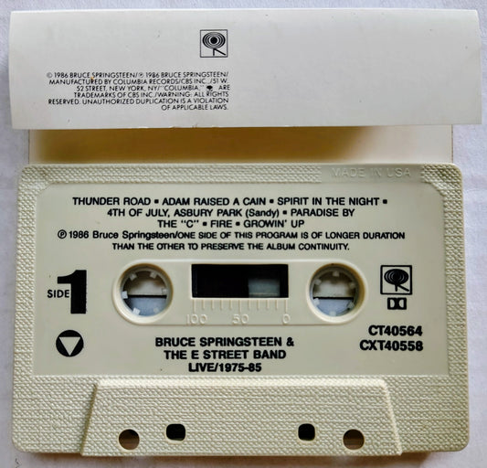 Bruce Springsteen & the E Street Band - "Live/1975-85" - CASSETTE TAPE VG+/VG+