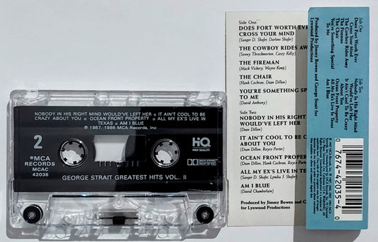 George Strait - “Greatest Hits Volume Two” - CASSETTE TAPE VG+/VG