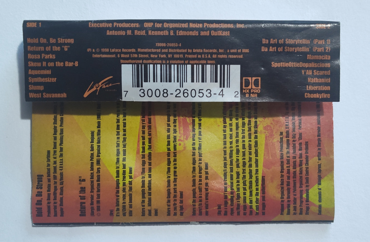Outkast - "Aquemini" - CASSETTE TAPE (DOLBY HX PRO B NR) G+/G* (See Notes/Photos)