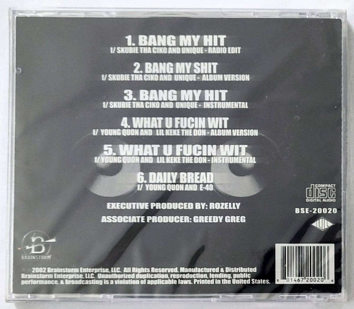 Rozelly Presents Da Fam - “A Day N A Life…” - COMPACT DISC (Maxi Single) M/M (Sealed)