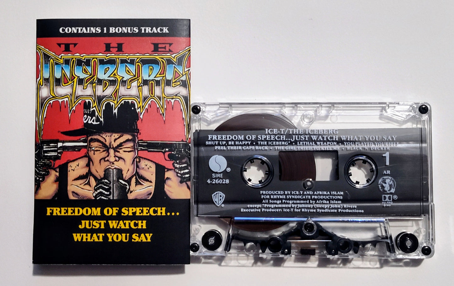 Ice-T - "The Iceberg" - CASSETTE TAPE (AR; DOLBY HX PRO B NR) VG+/VG+