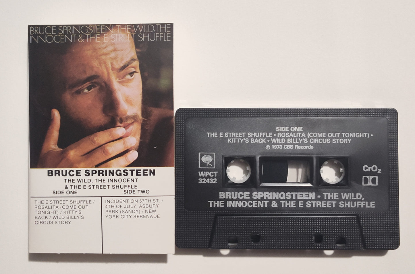 Bruce Springsteen - "The Wild, The Innocent And The E Street Shuffle" - CASSETTE TAPE (Canada; black shell; DOLBY) VG+/VG+