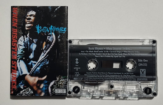 Busta Rhymes - "When Disaster Strikes" - CASSETTE TAPE NM/VG+