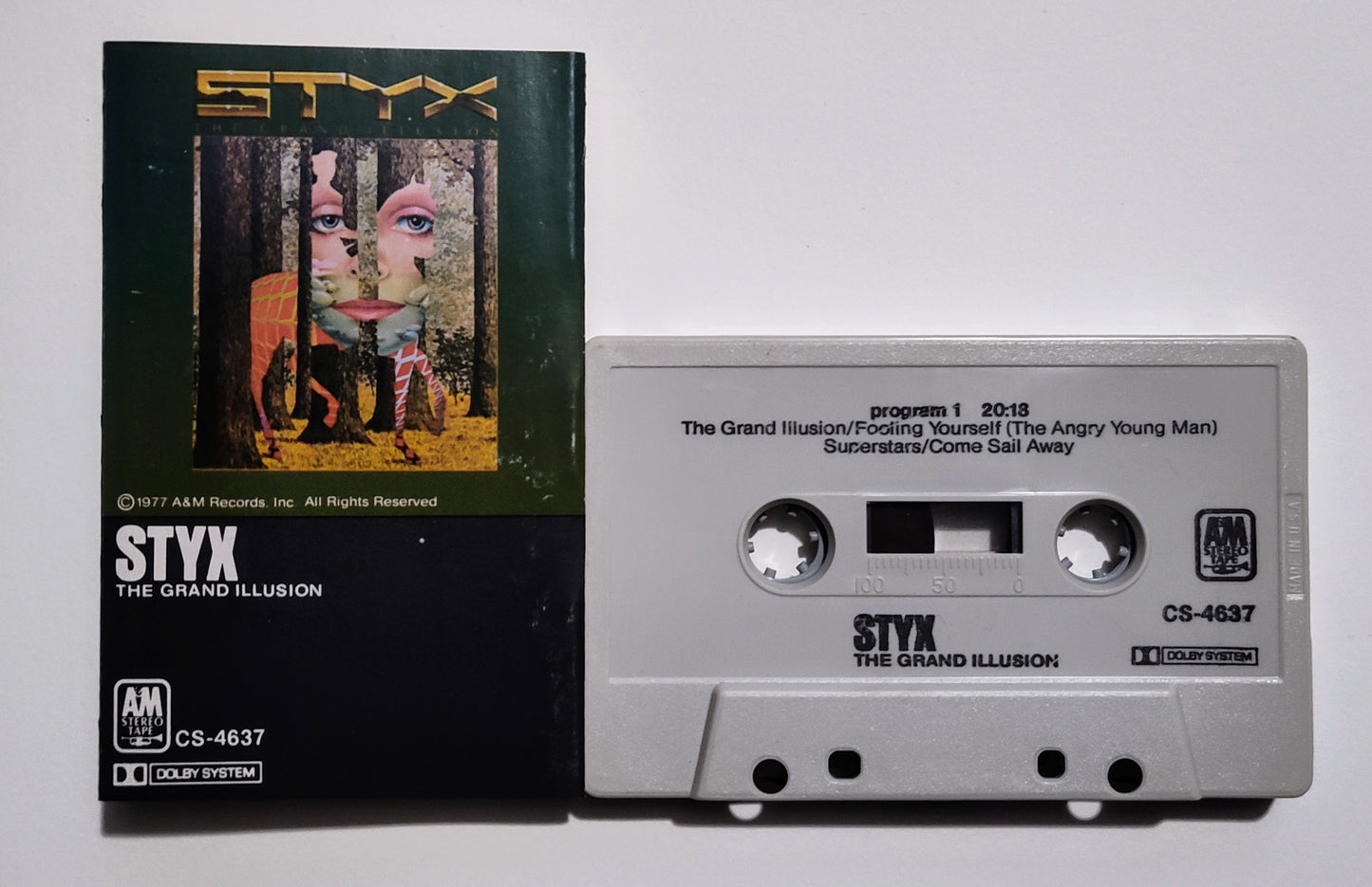 Styx - "The Grand Illusion" - CASSETTE TAPE (DOLBY) VG/VG