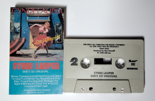 Cyndi Lauper - "She's So Unusual" - CASSETTE TAPE (DOLBY)VG/VG+