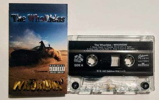 WhoRidas - "Whoridin'" - CASSETTE TAPE VG+/VG+ (Hole in barcode)