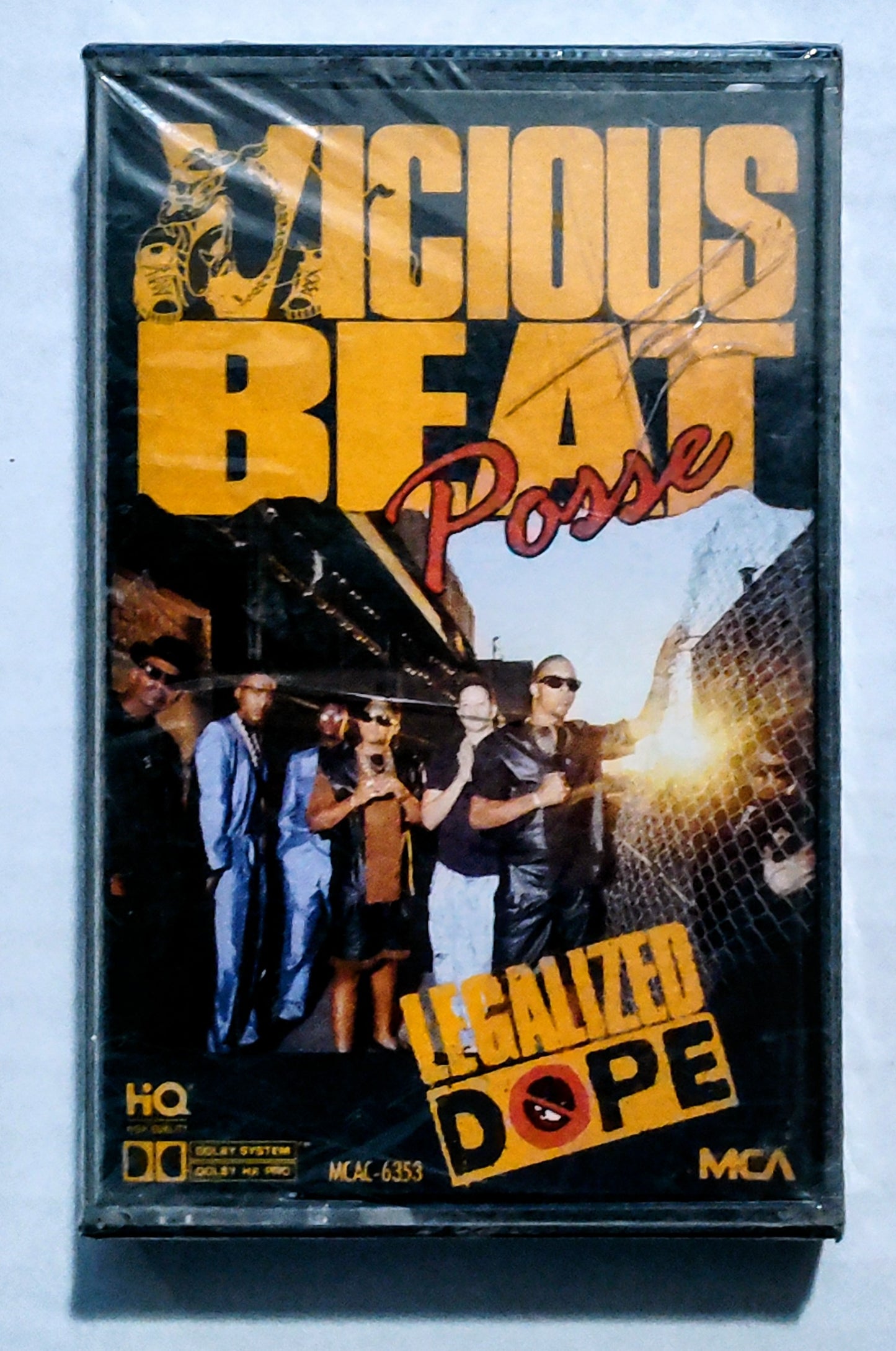 Vicious Beat Posse - “Legalized Dope” - CASSETTE TAPE VG+/M (Sealed; cracked cover; kinda grimey)