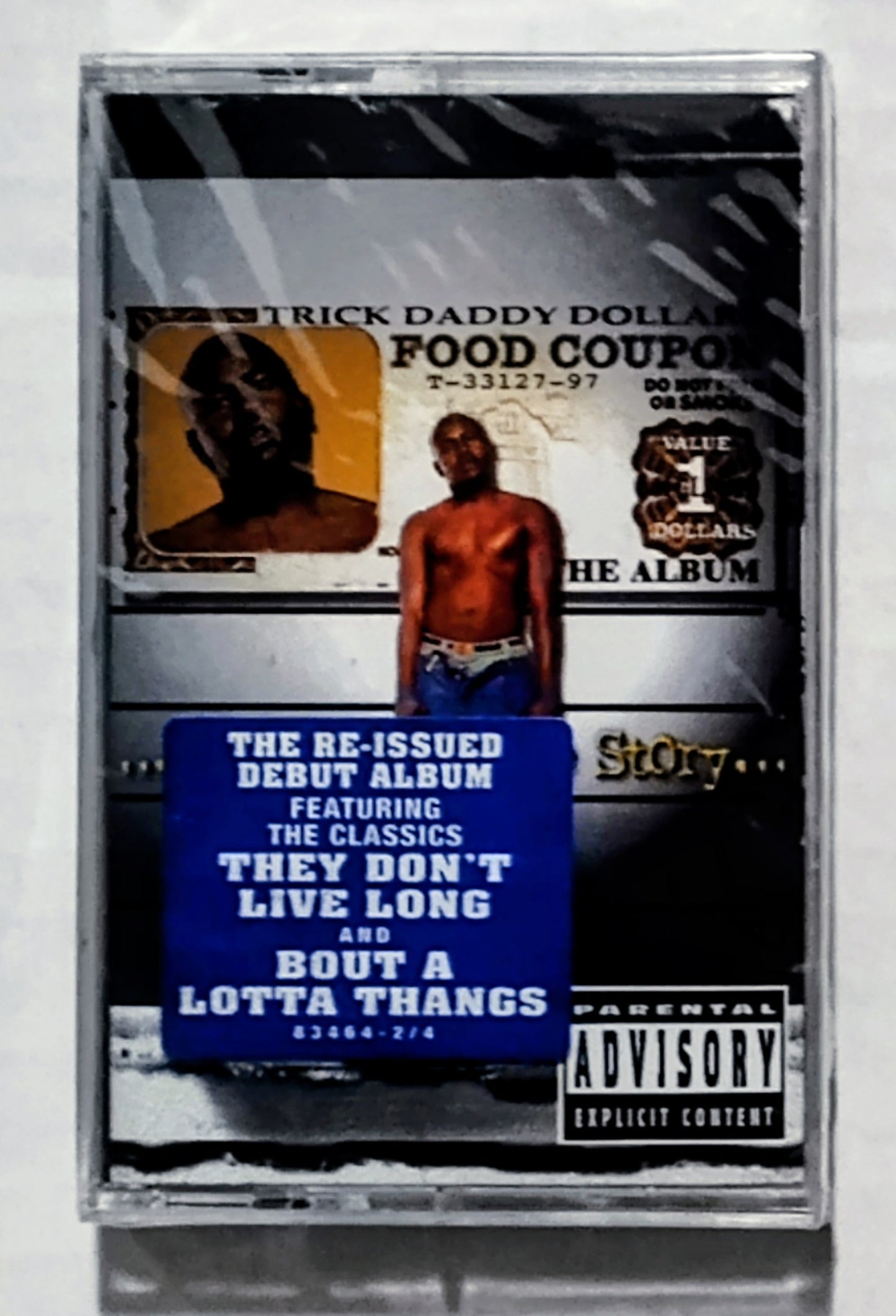 Trick Daddy - “Based On A True Story” - CASSETTE TAPE NM/M (Sealed with hype sticker; small hole in cellophane on underside of case)