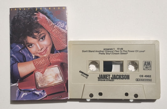 Janet Jackson - "Dream Street" - CASSETTE TAPE (Chrome; DOLBY) VG+/VG+