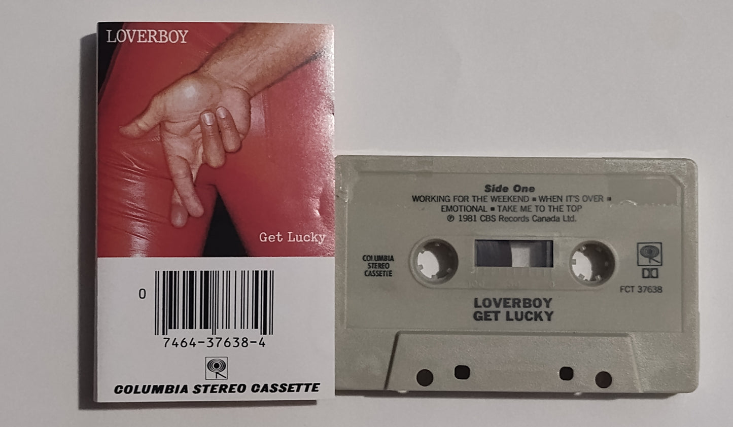 Loverboy - "Get Lucky" - CASSETTE TAPE (DOLBY) G+/VG