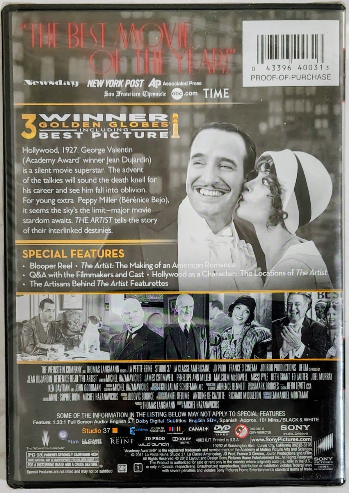 The Artist DVD (Sealed, with slipcase)