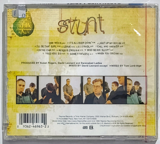 Barenaked Ladies - “Stunt” - COMPACT DISC VG/M (Sealed with hype sticker; cut through side of case; badly cracked case)