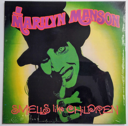 Marilyn Manson "Smells Like Children" - VINYL RECORD (Italy "Fan Club" Import; Color Vinyl; Color Unknown) M/M (Sealed; Ships in whiplash)