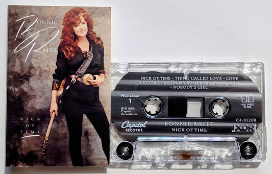 Bonnie Raitt - "Nick Of Time" - CASSETTE TAPE VG+/VG+
