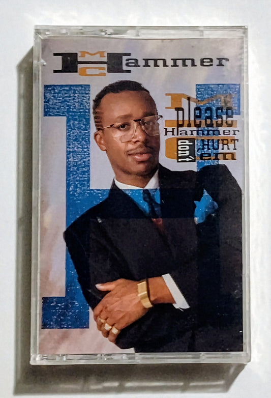 M.C. Hammer - "Please Hammer Don't Hurt 'Em" - CASSETTE TAPE VG+/M (Sealed with drill hole thru spine)