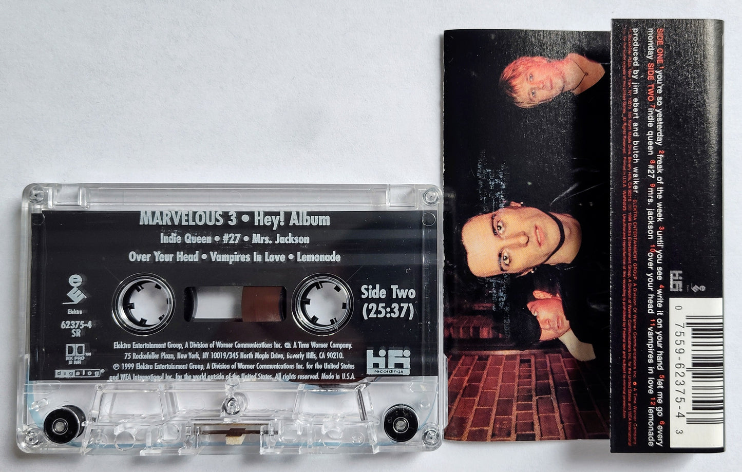 Marvelous 3 (Butch Walker) - “Hey! Album” - CASSETTE TAPE VG+/VG+ *🚨*