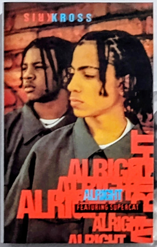 Kris Kross Featuring Supercat - “Alright” - CASSETTE TAPE (Single) VG/VG+