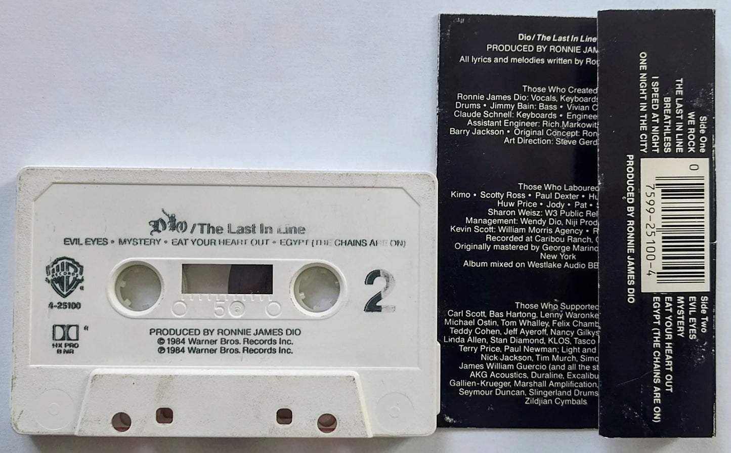 Dio - “Last In Line” - CASSETTE TAPE G+/G+