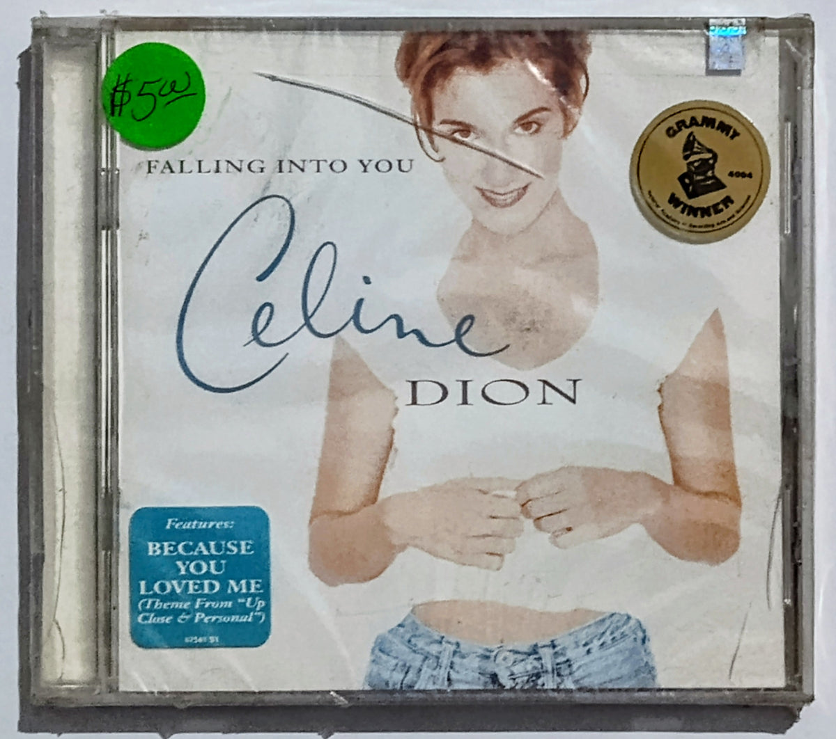 Celine Dion - “Falling Into You” - COMPACT DISC VG+/M (Sealed with hype sticker; cracked case)