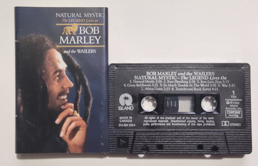 Bob Marley And The Wailers - "Natural Mystic" - CASSETTE TAPE (Canada; black shell; Chrome; DOLBY) VG+/VG+