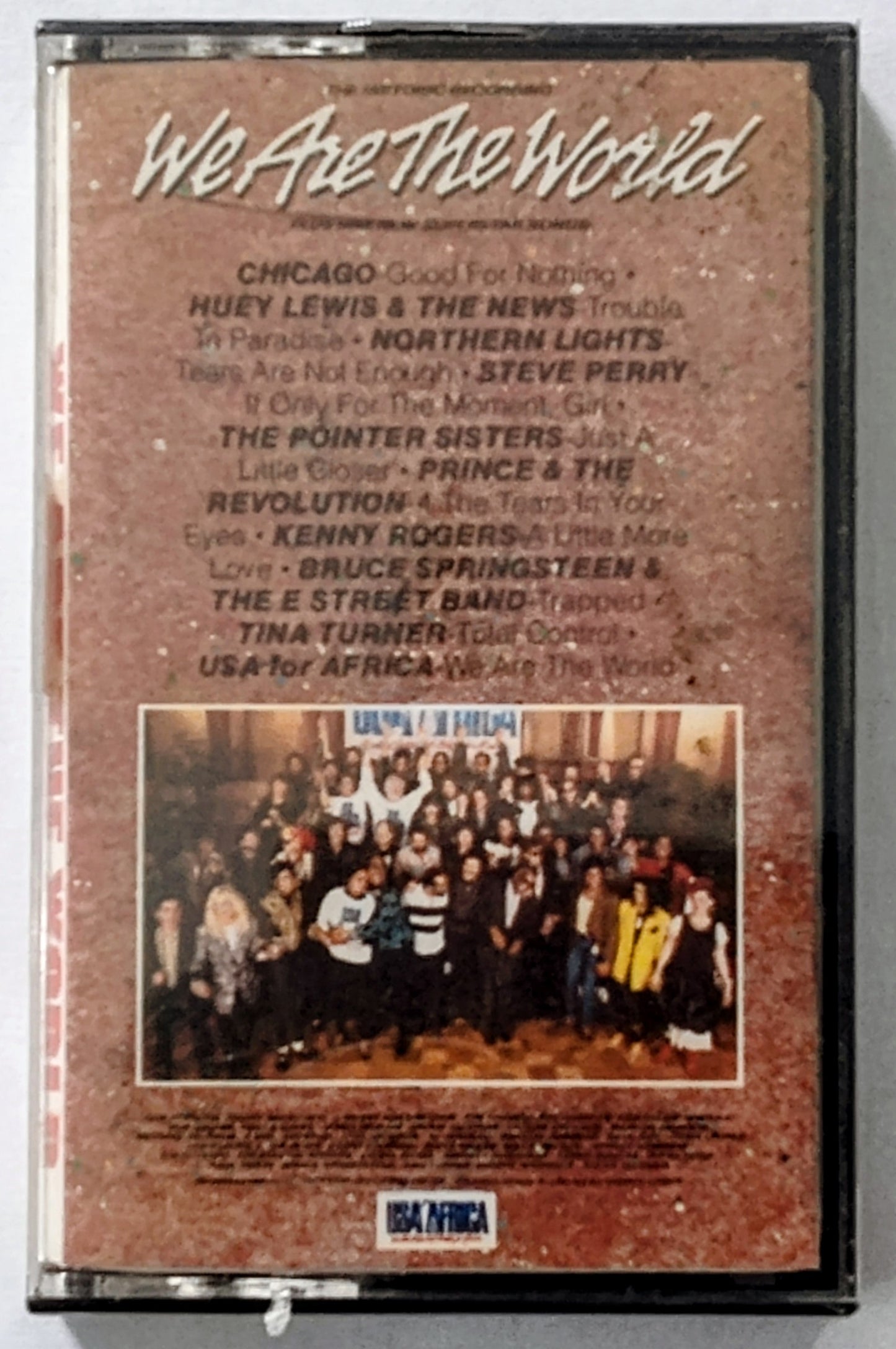 USA For Africa - “We Are The World” - CASSETTE TAPE NM/M (Sealed; cracked case)
