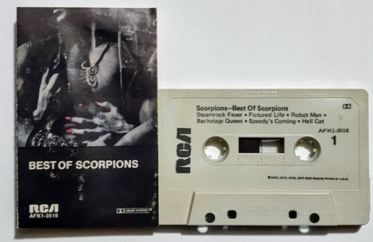 Scorpions - "Best Of Scorpions" - CASSETTE TAPE G+/G+