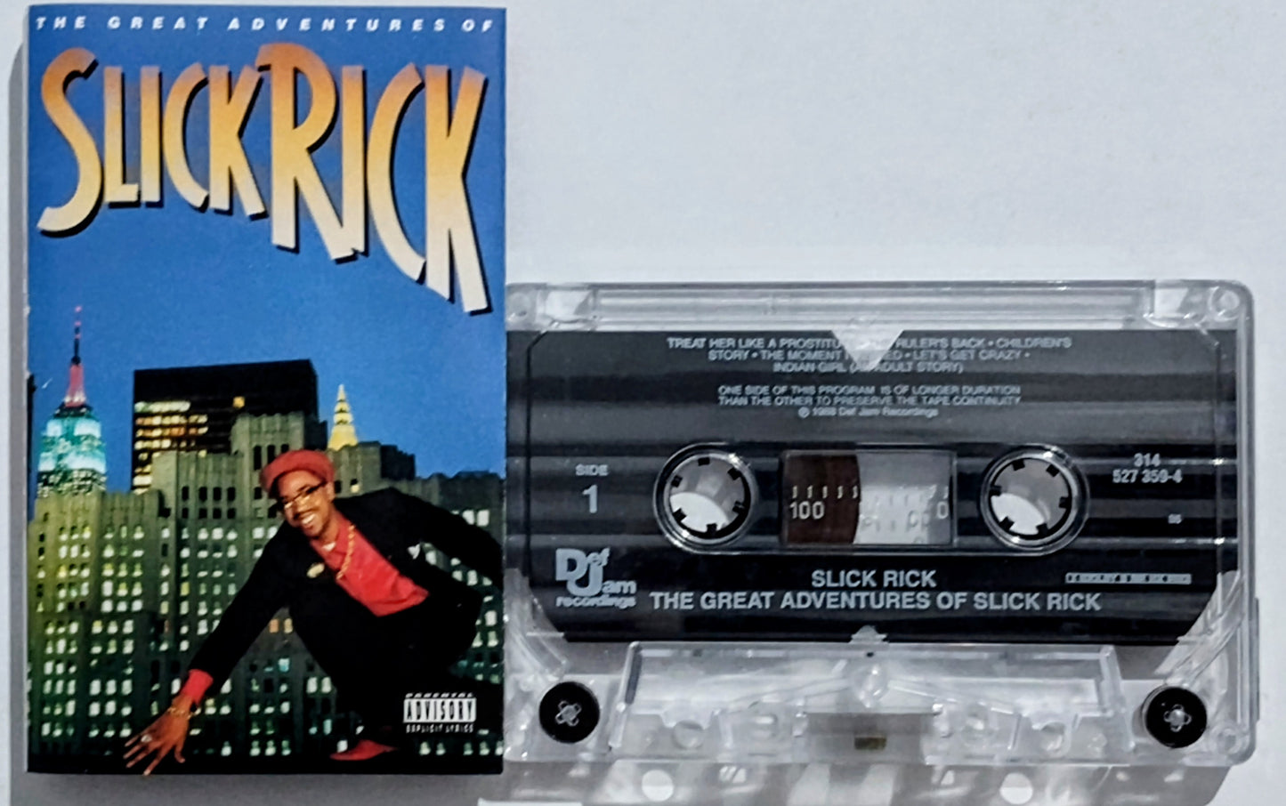 Slick Rick - “The Great Adventures Of Slick Rick” - CASSETTE TAPE VG+/VG+