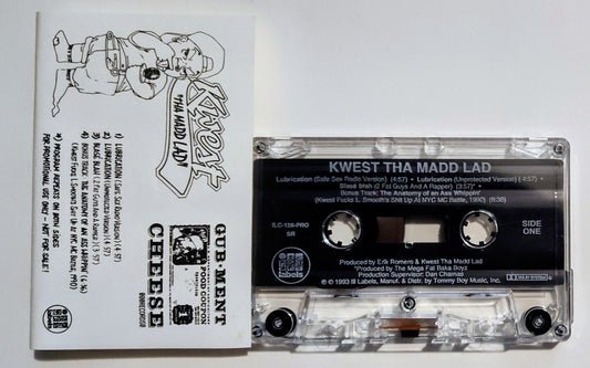 Kwest Tha Madd Ladd - "Lubrication" - CASSETTE TAPE (DOLBY; Promo Copy) NM/NM