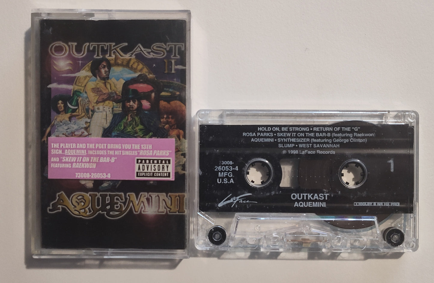 Outkast - "Aquemini" - CASSETTE TAPE (DOLBY HX PRO B NR) G+/G* (See Notes/Photos)
