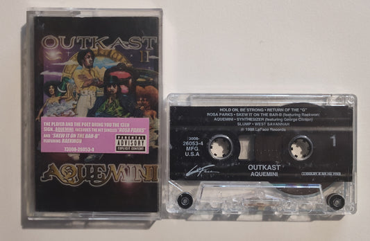 Outkast - "Aquemini" - CASSETTE TAPE (DOLBY HX PRO B NR) G+/G* (See Notes/Photos)