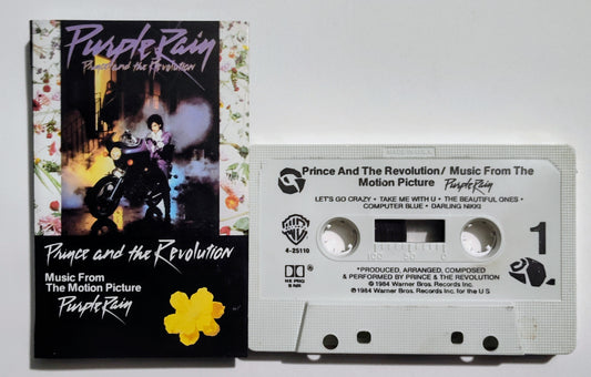 Prince - "Purple Rain" - CASSETTE TAPE (SR; DOLBY HX PRO B NR) VG+/VG+